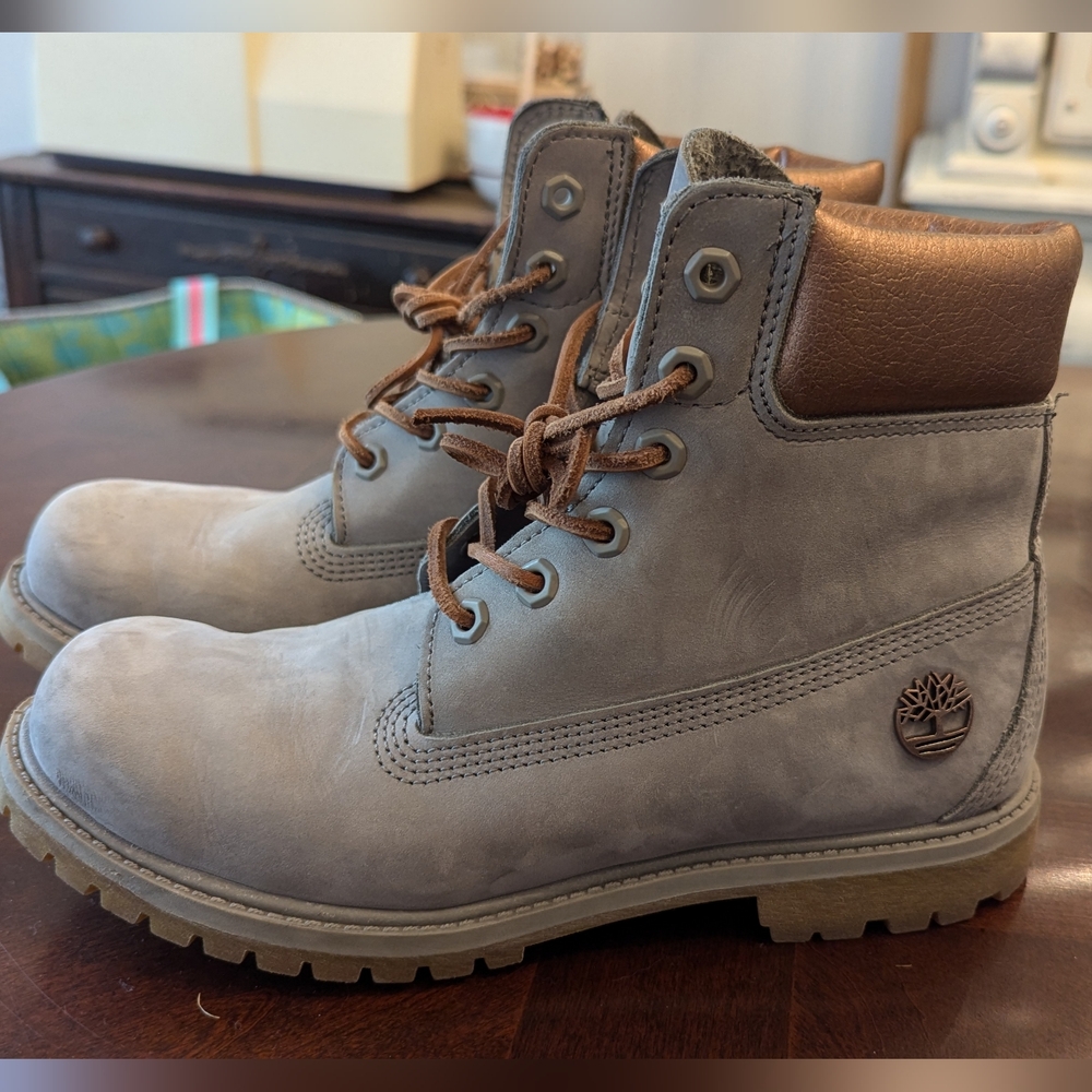 Timberland Grey and Rose Gold Special Edition Boots